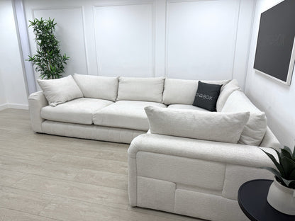 Sofology The Westwood Corner Sofa In Ecru Boucle Fabric