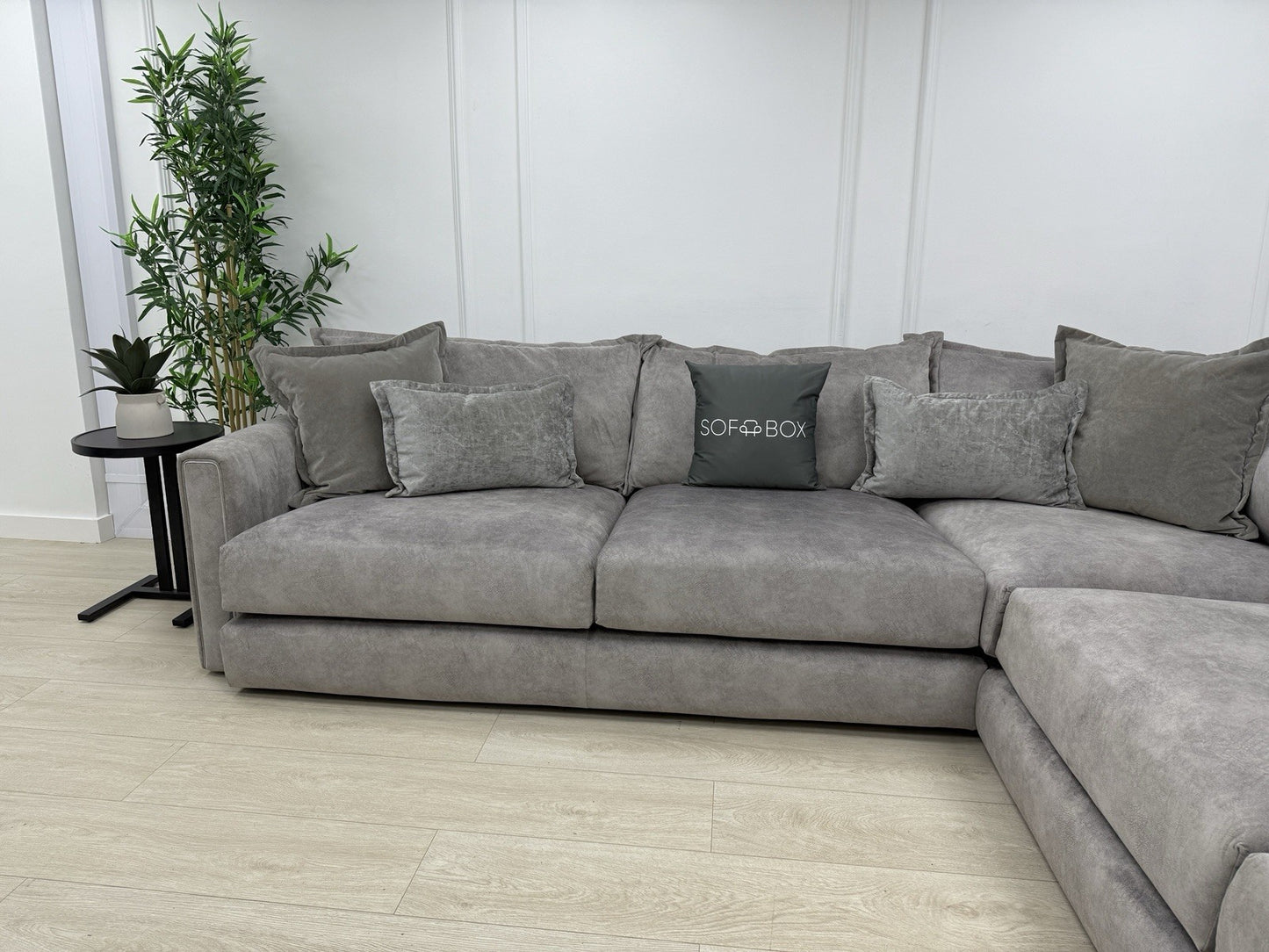 DFS Devine Corner Sofa In Light Grey