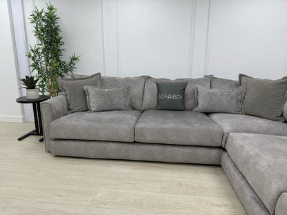 DFS Devine Corner Sofa In Light Grey
