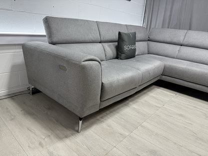 DFS Venezia Corner Recliner Sofa In Grey