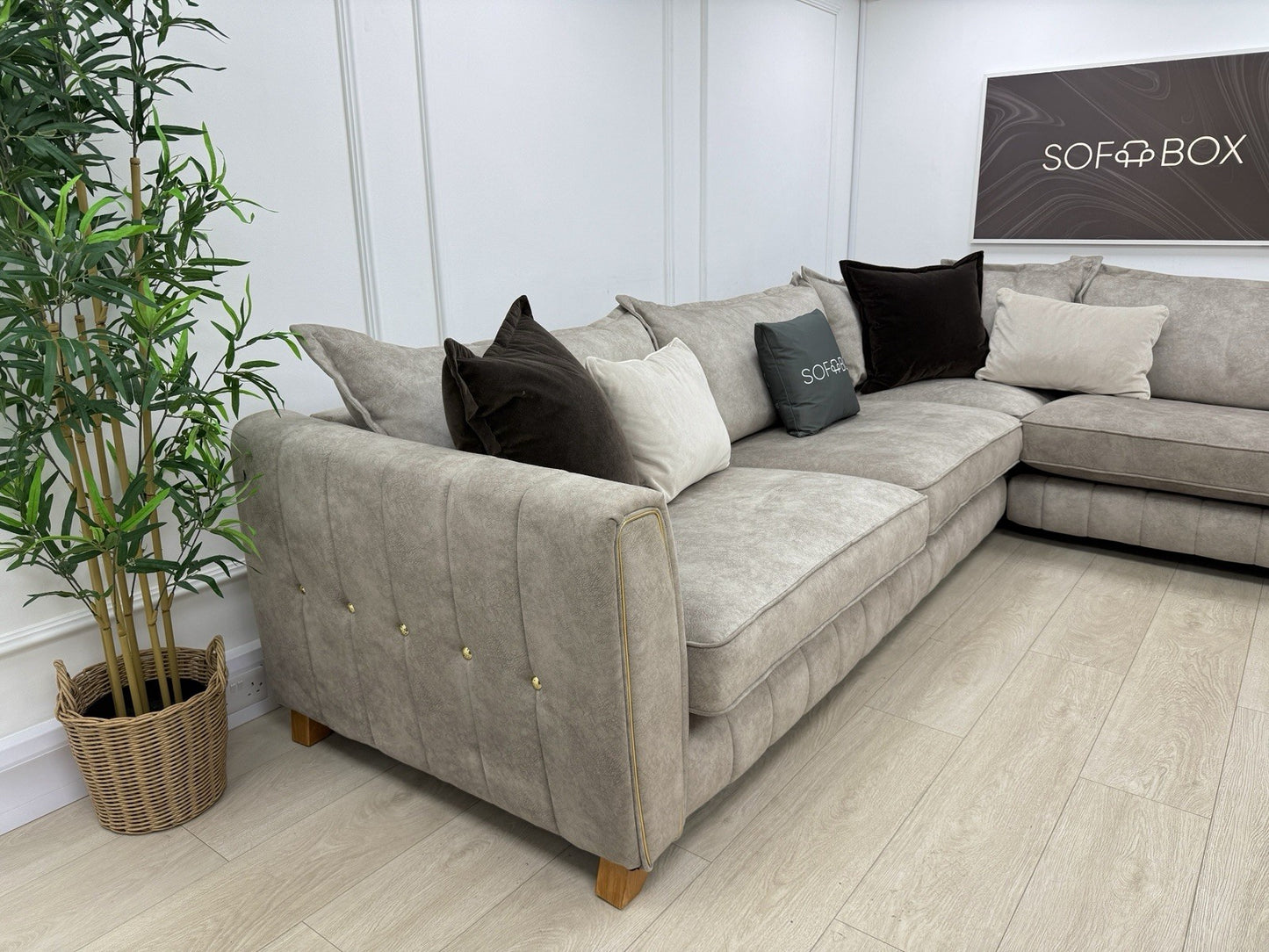DFS Cherished XL Corner Sofa In Oatmeal