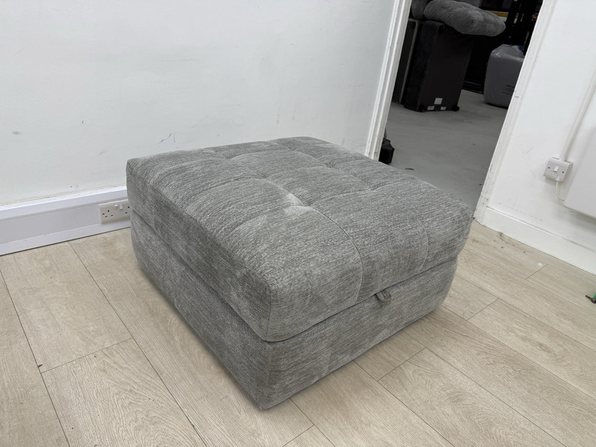 DFS Steller Storage Footstool In Mist Grey