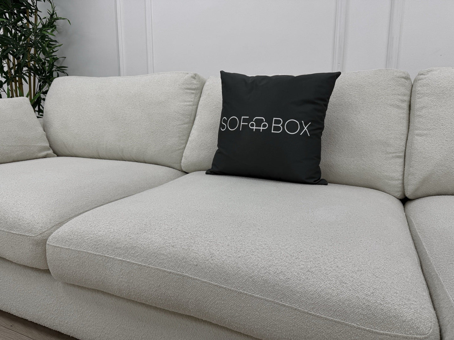 DFS Calix Boucle Corner Sofa & Accent Chair Set In Ivory