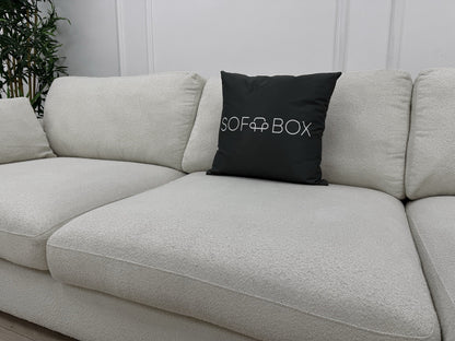 DFS Calix Boucle Corner Sofa & Accent Chair Set In Ivory