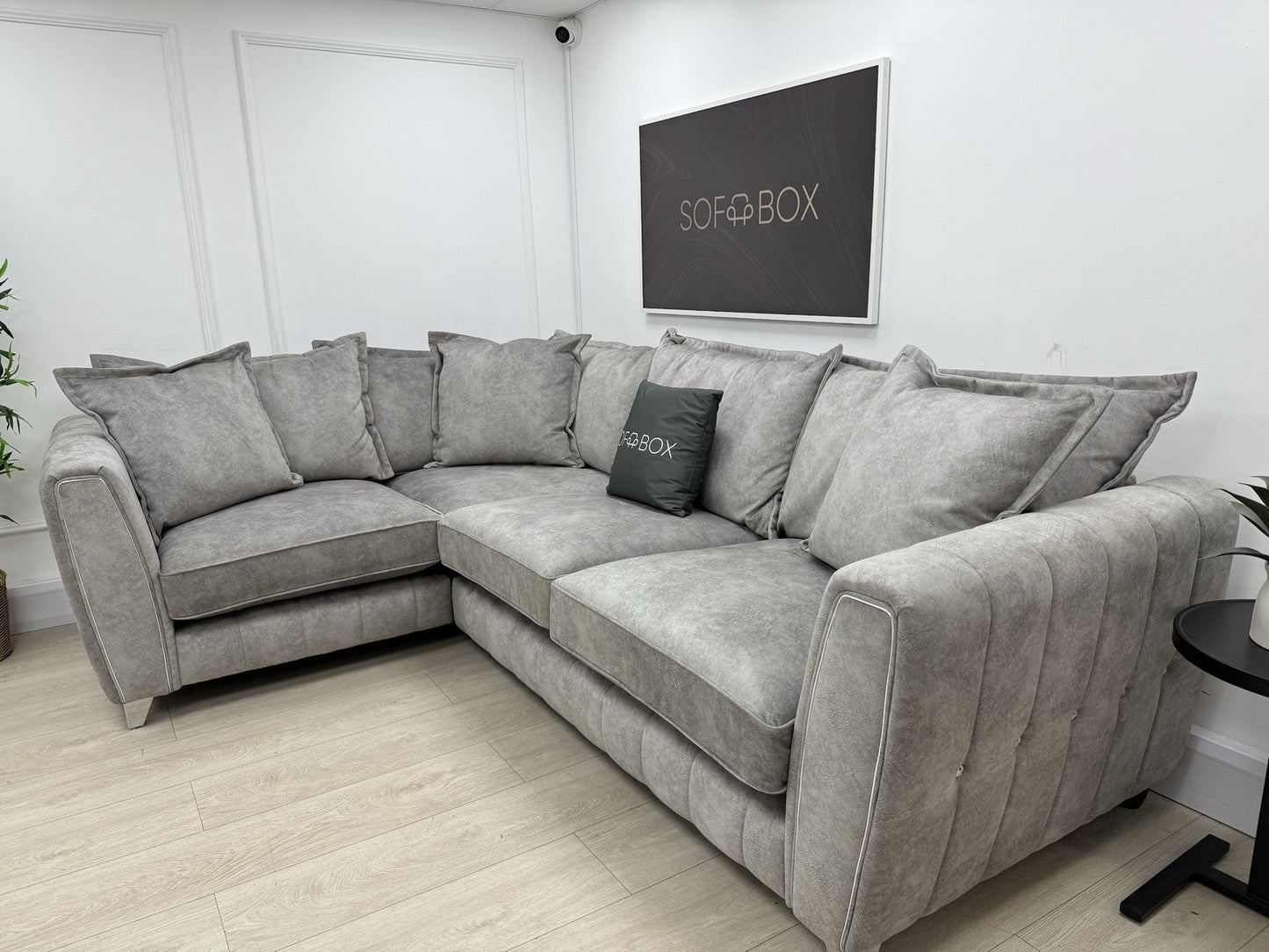 DFS Cherished Corner Sofa In Grey RHF