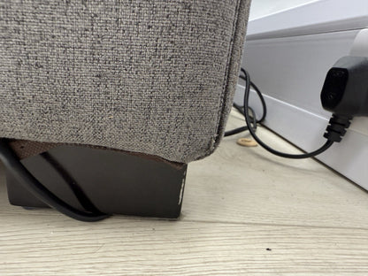 DFS Wander Power Recliner Corner Sofa In Charcoal Grey