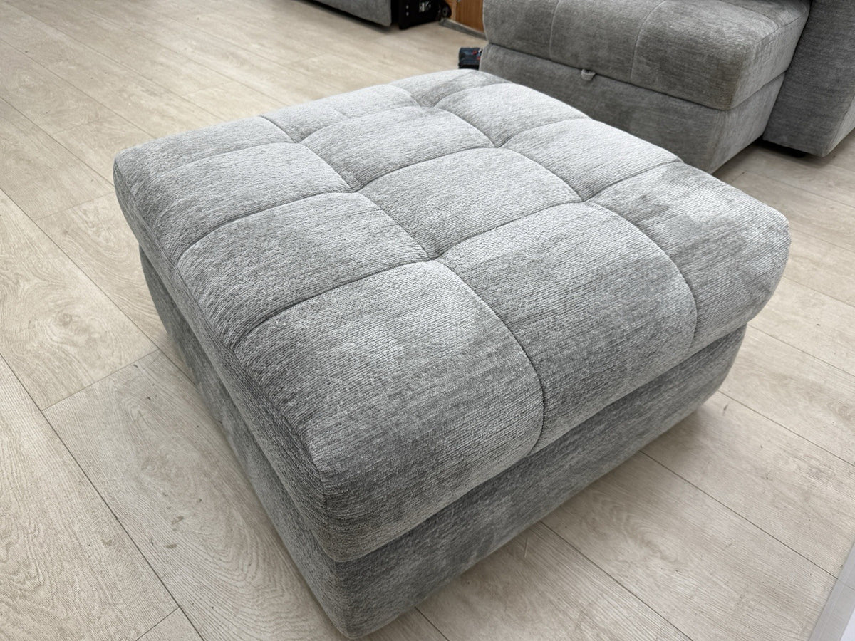 DFS Steller Storage Footstool In Mist Grey
