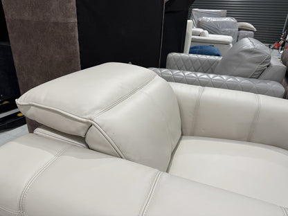 DFS Alivia Power Recliner Chair In Borelli Frost Leather
