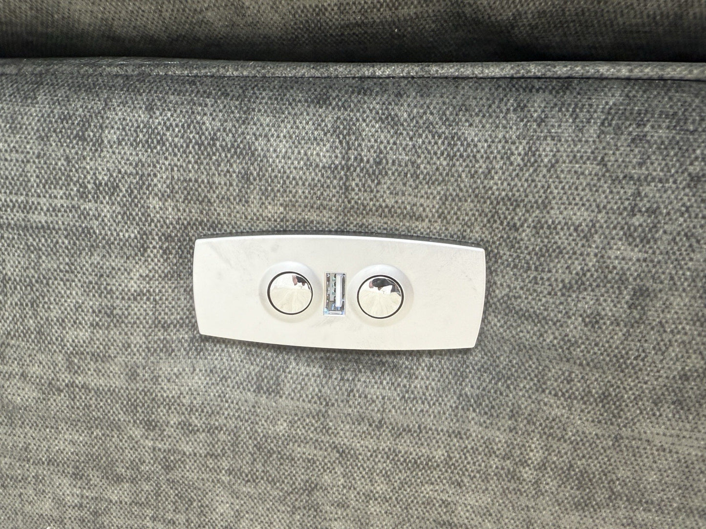 Oak Furnitureland Goodwood Power Recliner Corner Sofa In Plush Charcoal Fabric