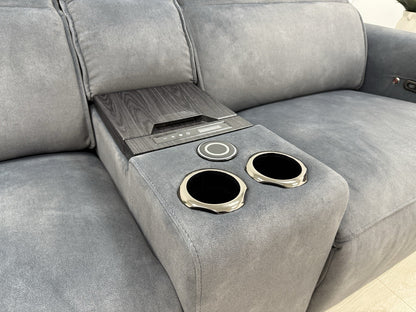 Sofology Premiere 2.5 Seater Power Recliner/Headrest/Heated Sofa