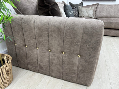 DFS Devine Corner Sofa In Chocolate Combination