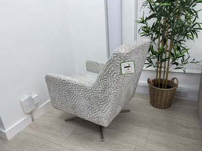 Sofology Majestic Swivel Accent Chair In Camino Truffle