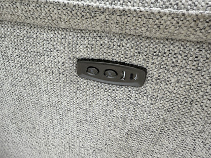 DFS Arwen 2 Corner 2 Power Recliner Corner Sofa In Oyster Fabric