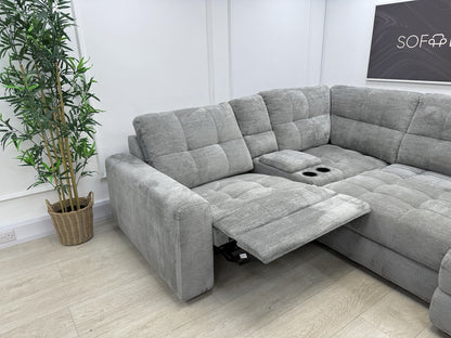DFS Steller Corner Sofa In Mist Grey
