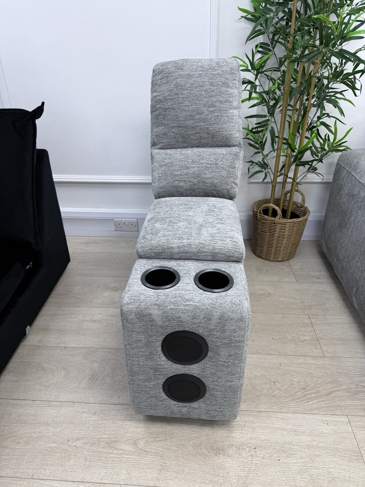 DFS Steller Storage Speaker Console Unit In Mist Grey