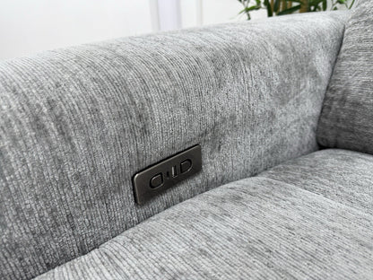 DFS Steller Power Recliner Corner Sofa In Mist Grey
