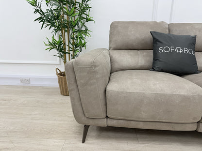 DFS San Mateo 2 Seater Power Recliner Sofa In Arizona Stone