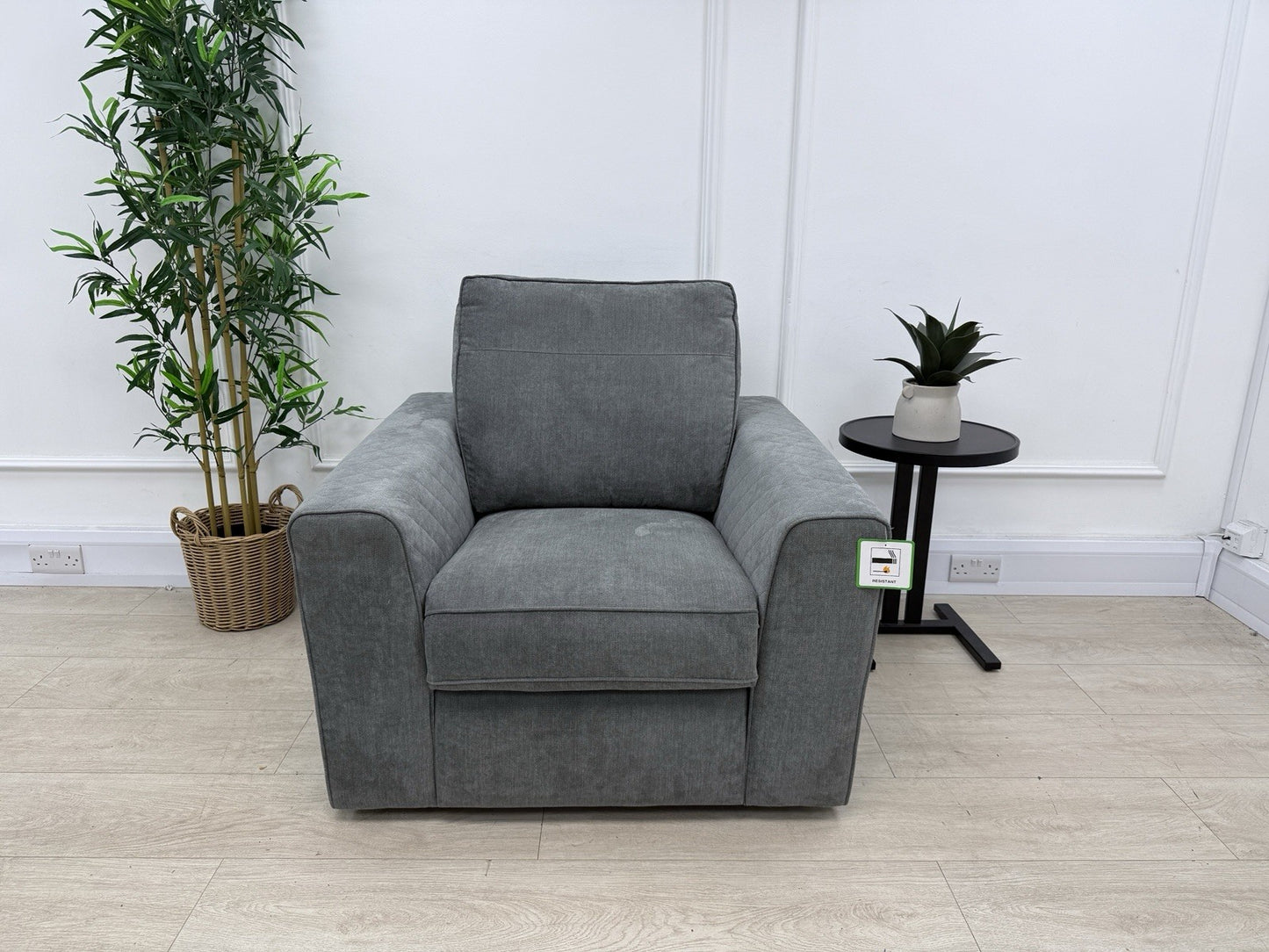 DFS Horace / Orka Power Recliner Chair In Graphite Fabric