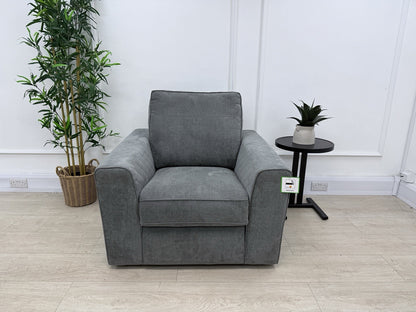 DFS Horace / Orka Power Recliner Chair In Graphite Fabric