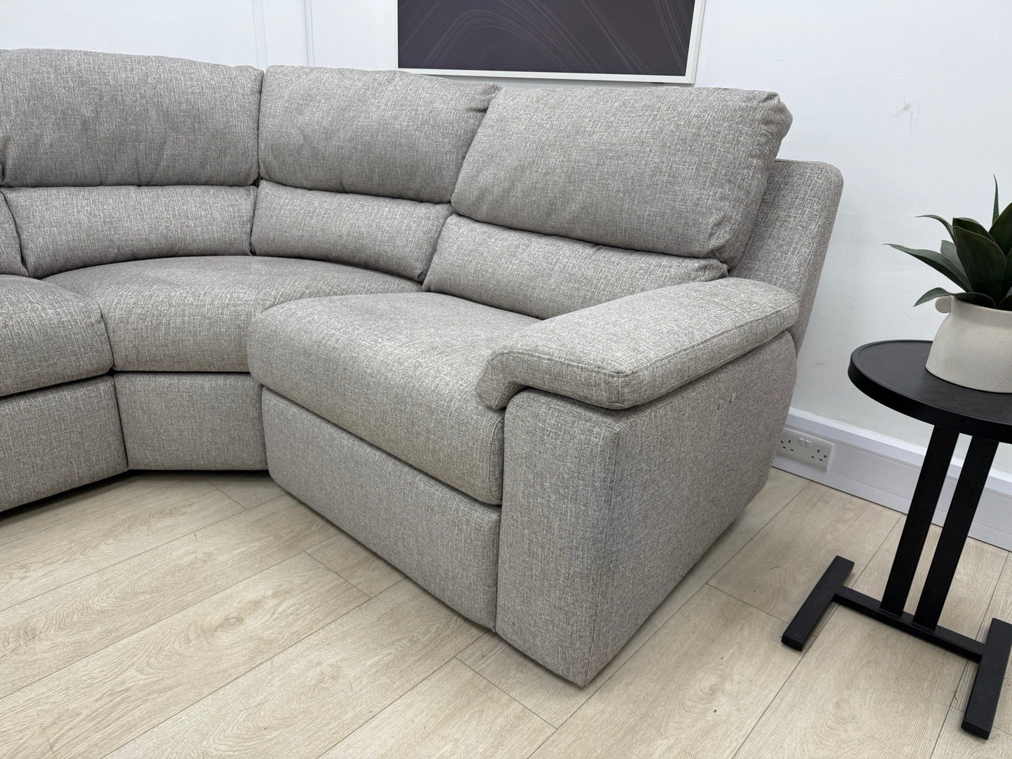 G Plan Taylor Power Recliner Corner Sofa In Tropic Ash Fabric