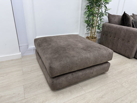 DFS Devine Footstool In Chocolate