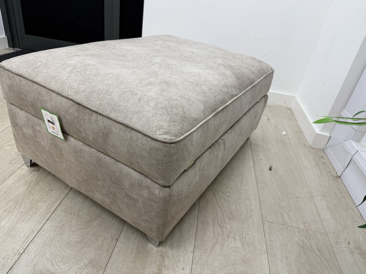 DFS Cherished Storage Footstool In Oatmeal