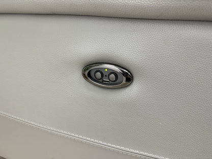 DFS Tahiti Power Recliner Armchair In Light Grey Leather