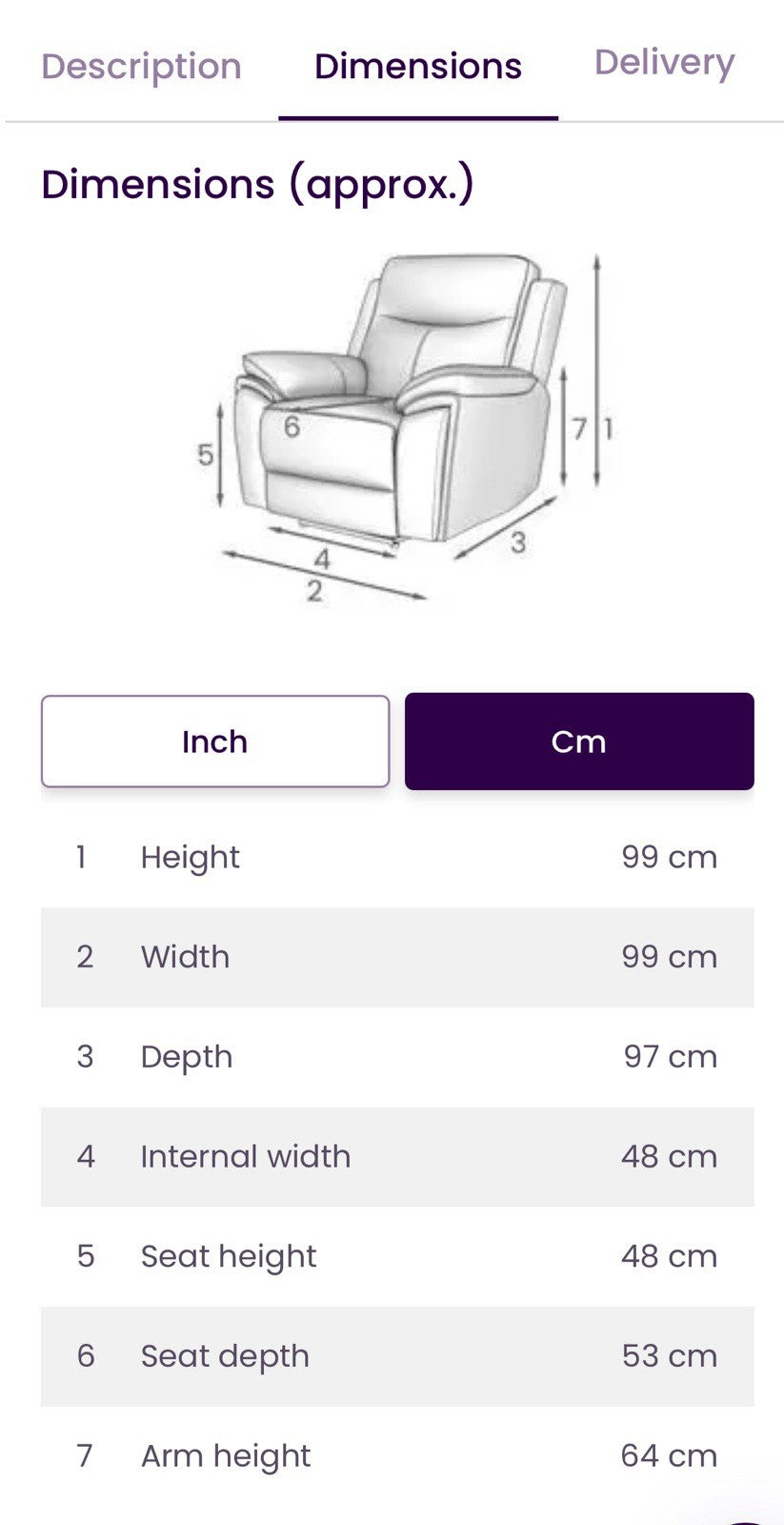DFS Trek Power Recliner Chair In Grey Leather