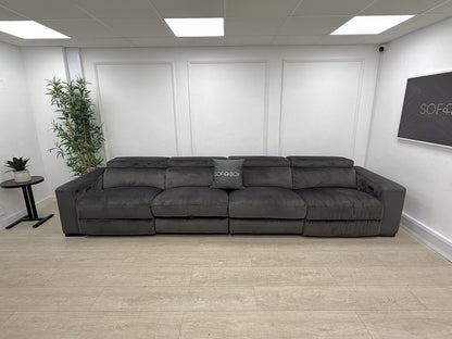 DFS Wander XL 6 Seater Power Recliner In Charcoal Velvet