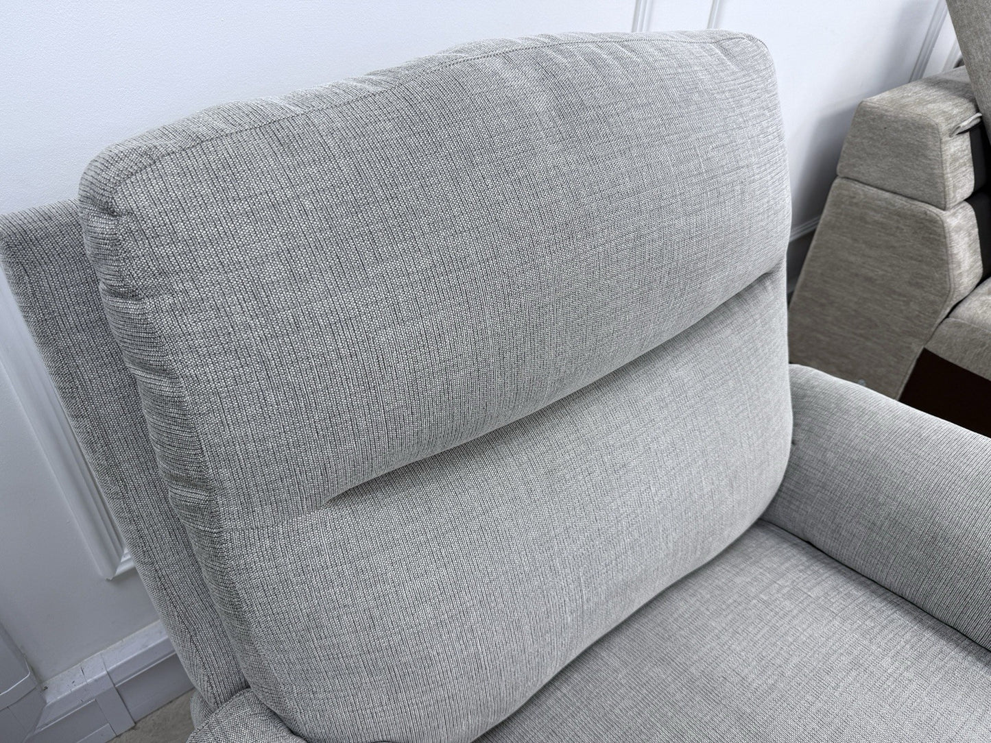La-Z-Boy New Tamla Power Recliner Chair In Grey Fabric