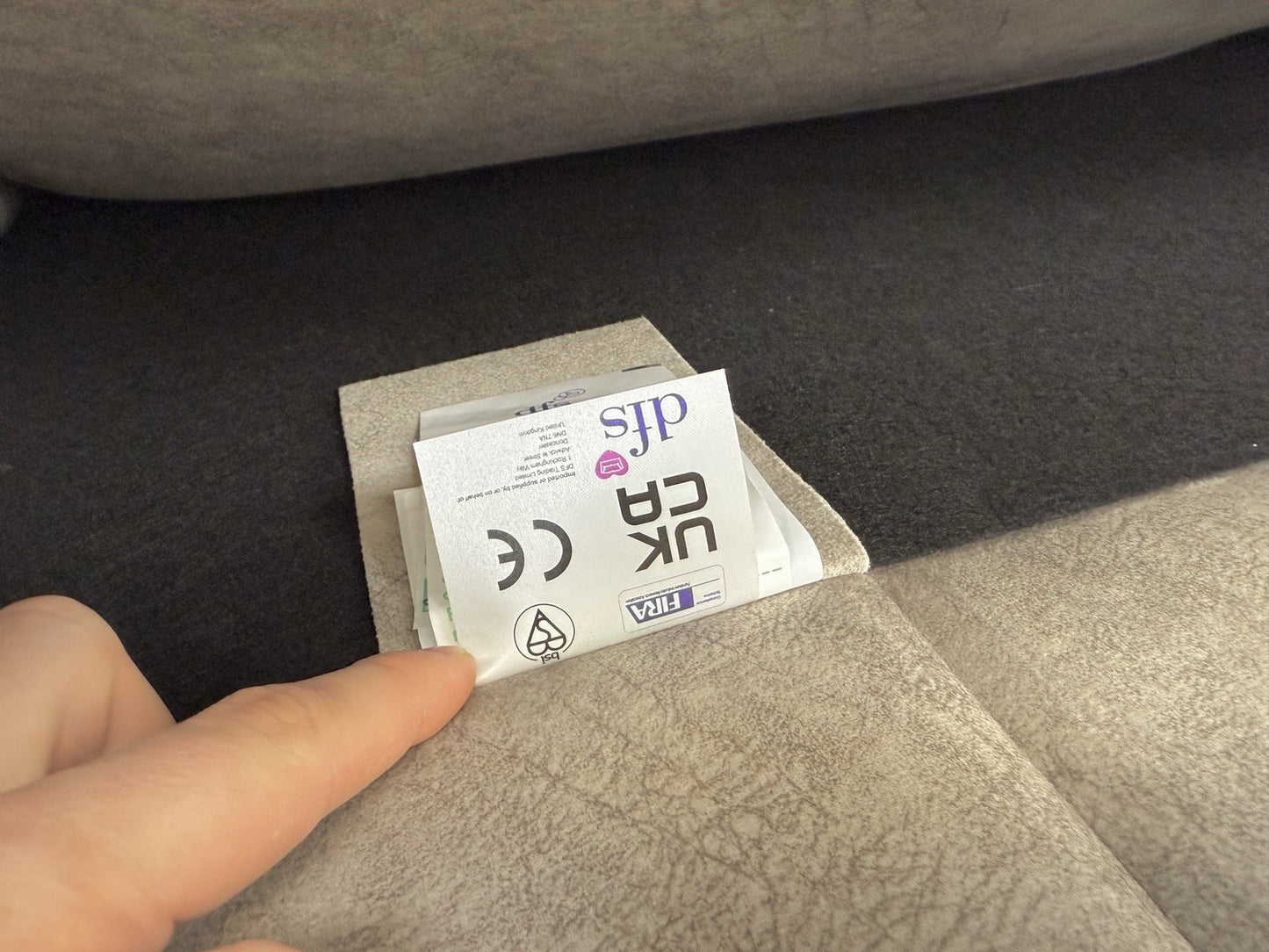 DFS Cherished 3 Seater Sofa, Chair & Footstool Set In Oatmeal