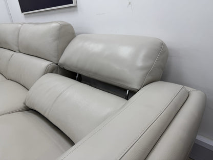 DFS San Antonio Power Recliner Corner Sofa In Fossil Leather