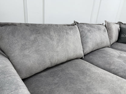 DFS Devine Corner Sofa In Light Grey
