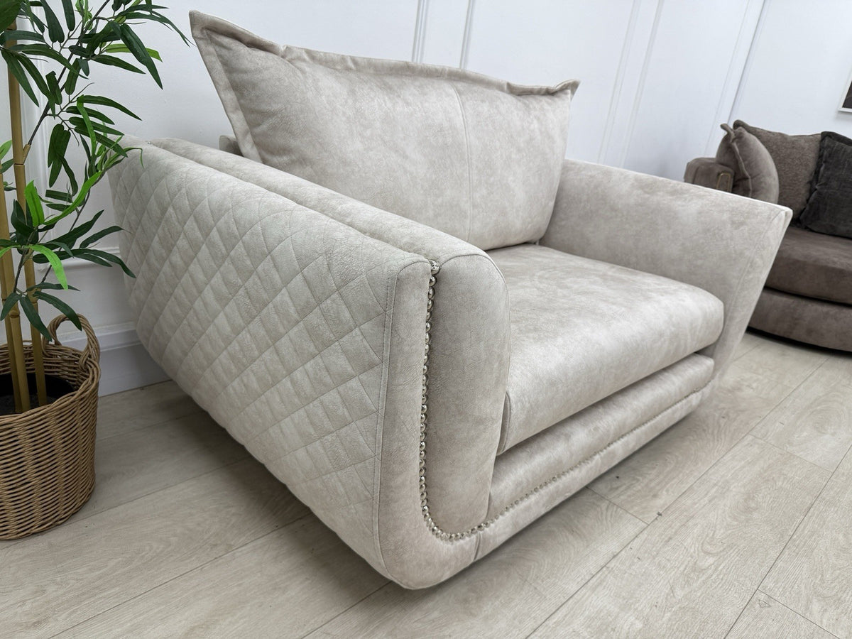 DFS Lavencia Cuddle Chair In Cream Fabric