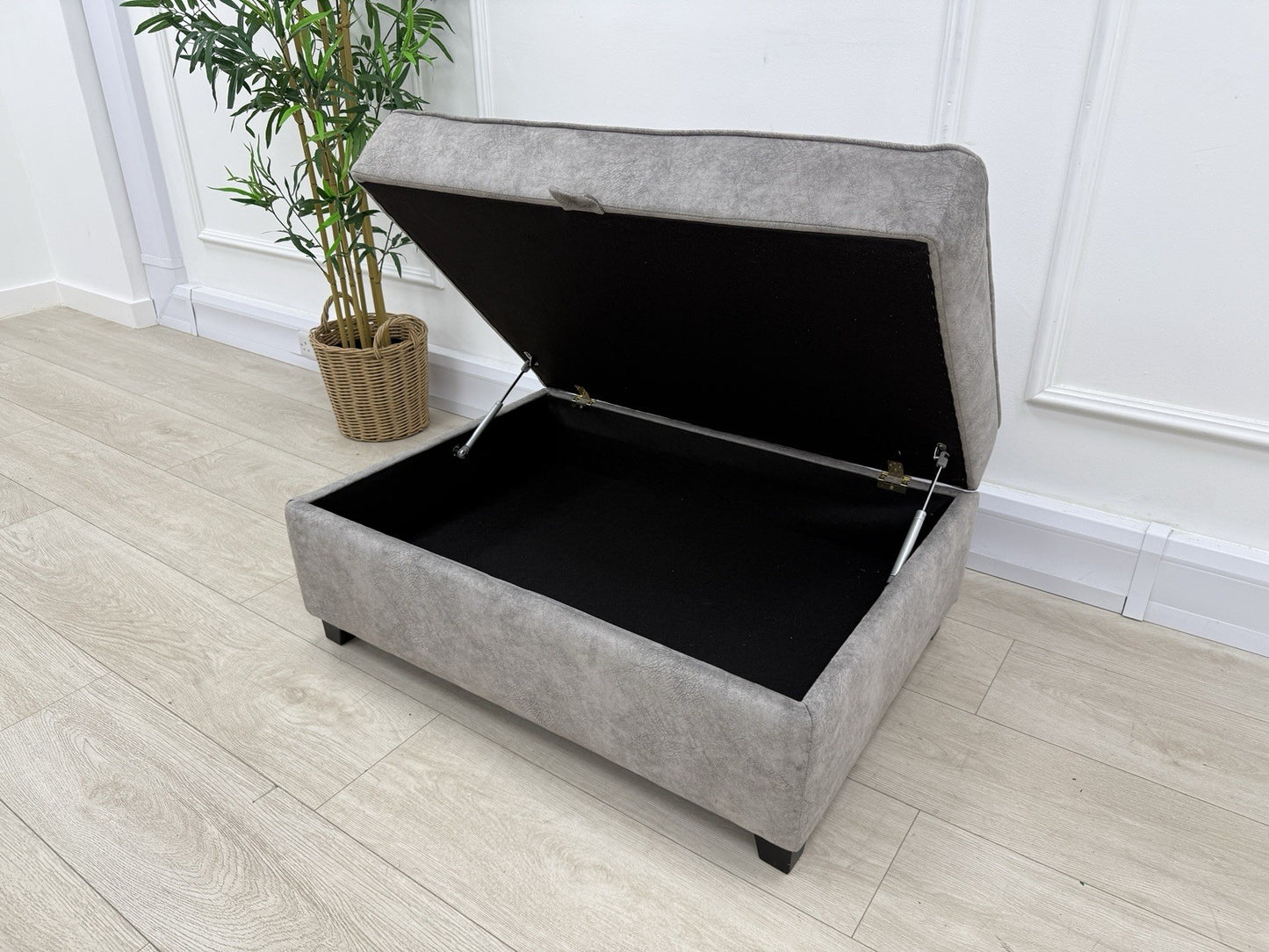 DFS Cherished Storage Footstool In Grey