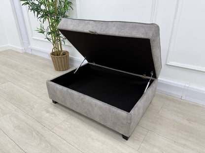 DFS Cherished Storage Footstool In Grey