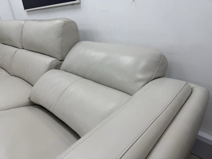 DFS San Antonio Power Recliner Corner Sofa In Fossil Leather