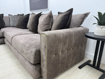 DFS Devine Corner Sofa In Chocolate