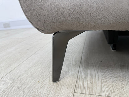 DFS San Mateo Power Recliner Armchair In Pewter Fabric