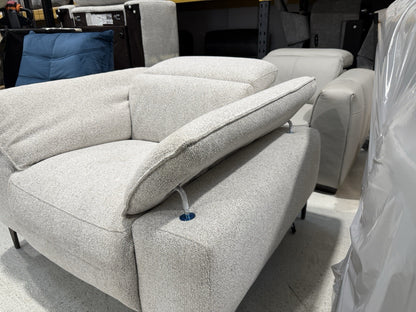 DFS Valetta Power Recliner Armchair In Natural Fabric