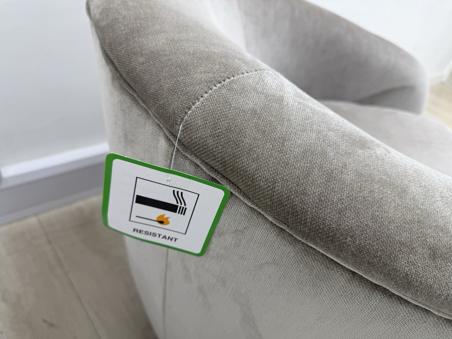 Sofology The Oscar Accent Chair in Fine Textured Chenille Stone Mix