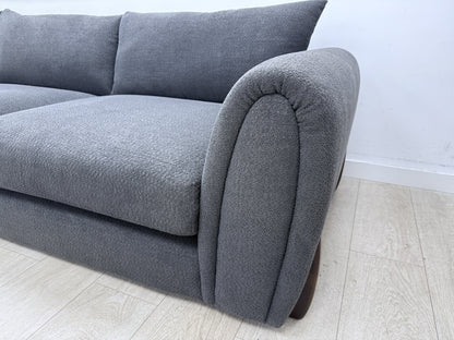 Sofology Marble Arch Corner Sofa In Charcoal Bouclé Fabric