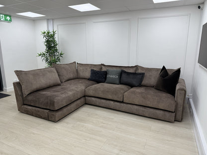 DFS Devine Corner Sofa In Chocolate