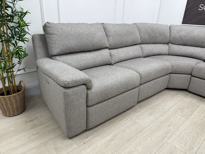 G Plan Taylor Power Recliner Corner Sofa In Tropic Ash Fabric