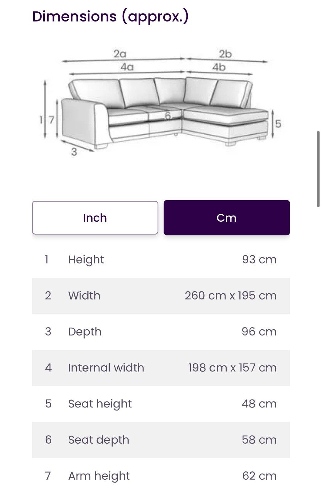 DFS Orka Corner Sofa In Graphite Grey Fabric