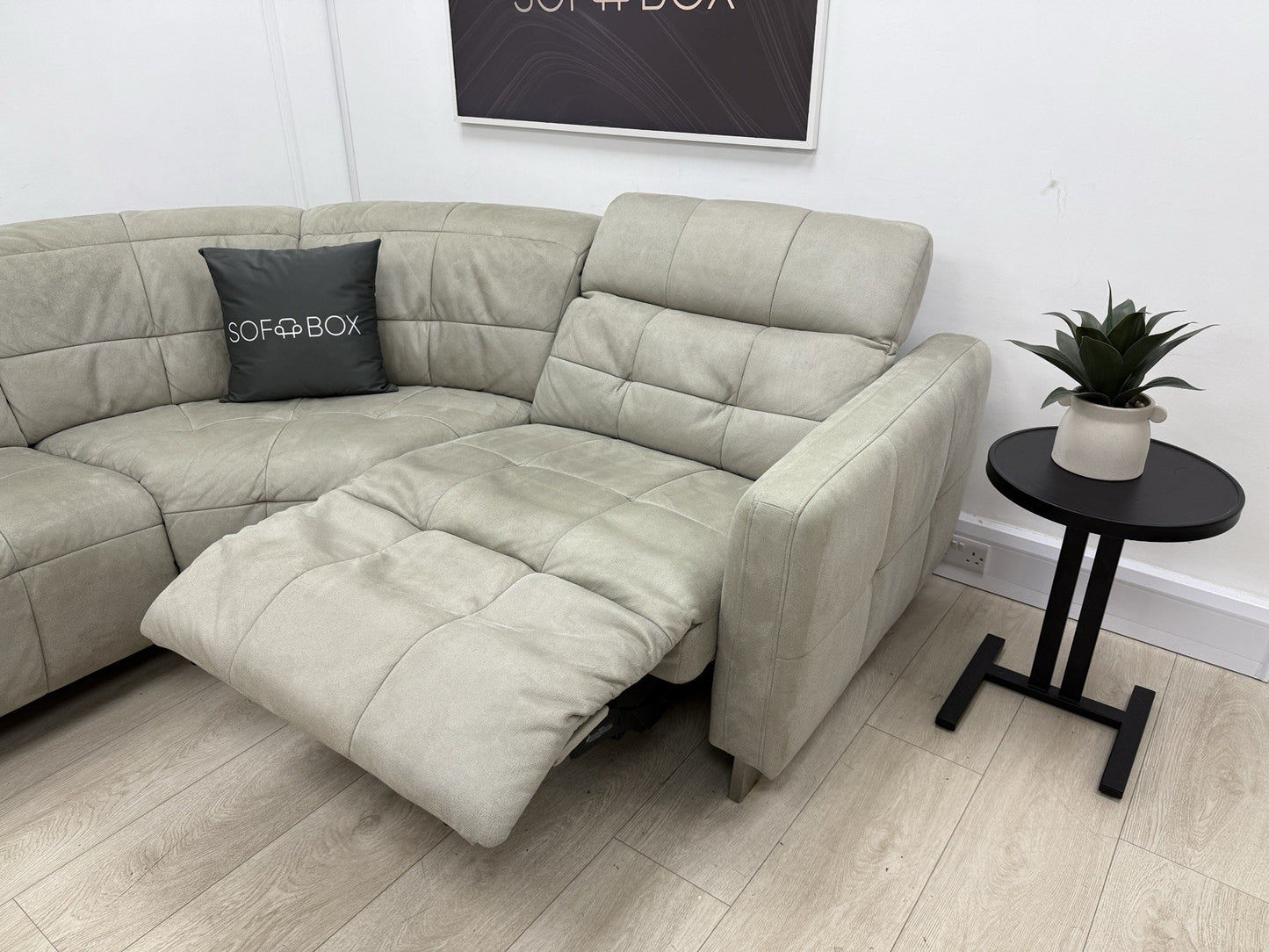 Sofology Marmont Corner Recliner Sofa In Cream