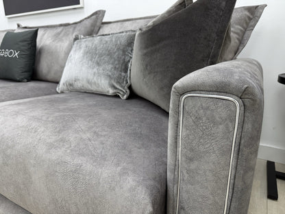 DFS Devine Corner Sofa In Light Grey