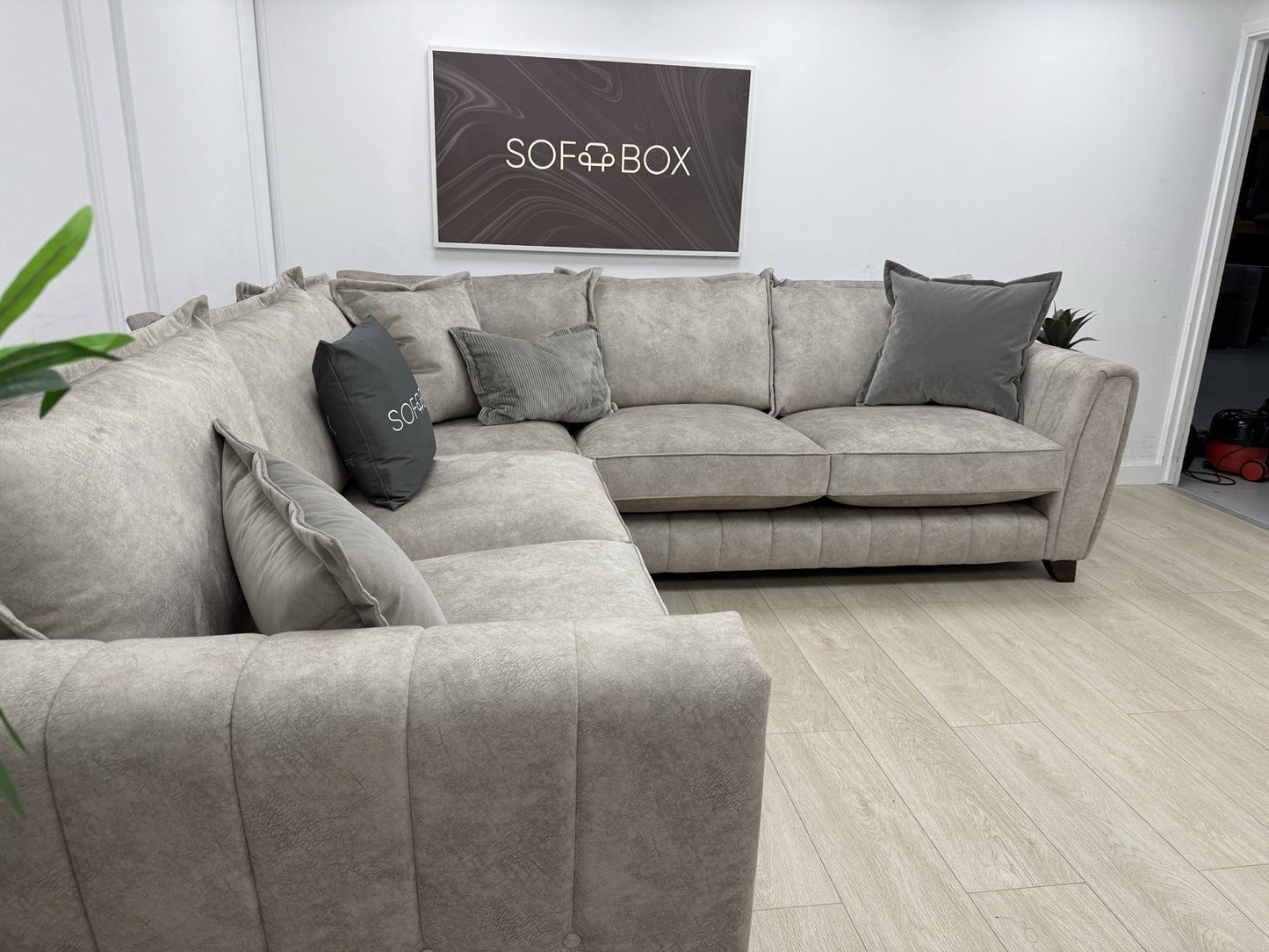 DFS Cherished Corner Sofa In Oatmeal