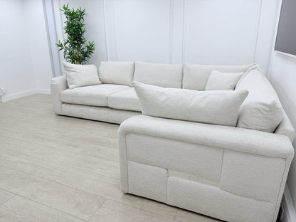 Sofology The Westwood Corner Sofa In Ecru Boucle Fabric