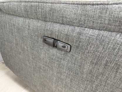 DFS Trek Power Recliner Chair In Charcoal Fabric